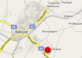 Ždralovi - karta